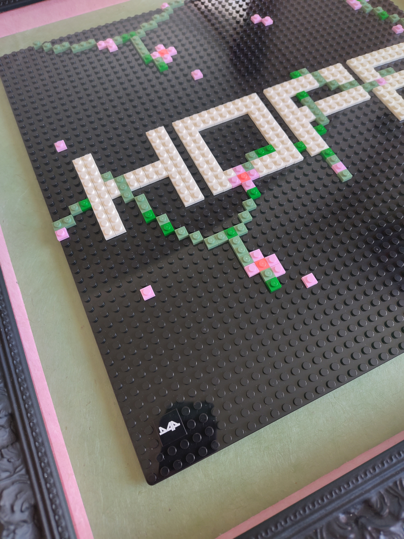 HOPE lego mosaic detail