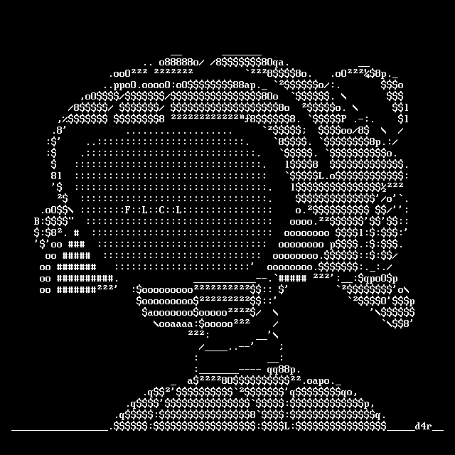 FLCL Canti ASCII art